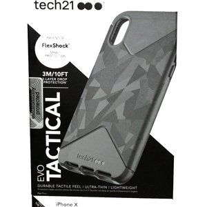 TECH21 EVO TACTICAL PHONE CASE FOR IPHONE X BLACK